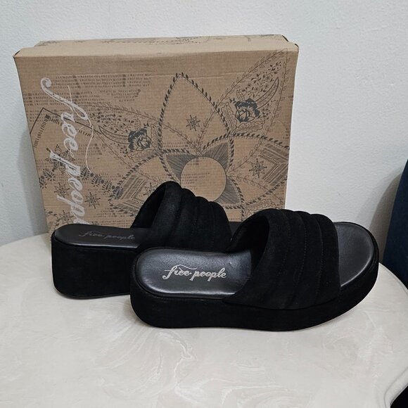 Free People   Almost Paradise Platform Blk/Noir 3 Size 38   EU 8 66684663 - Picture 7 of 13